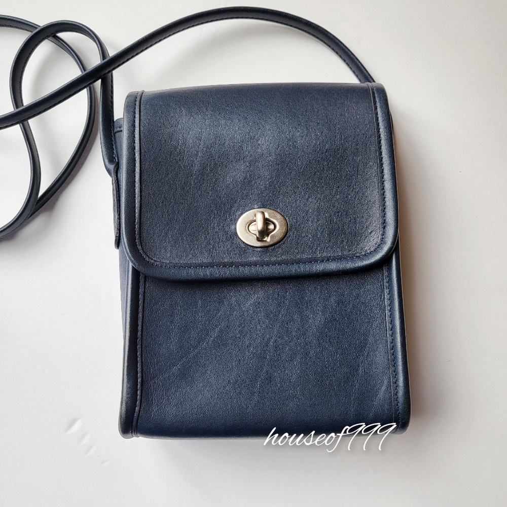 😍 Ultra rare Vintage Coach Scooter Mystery Blue w/ Nickel HW! - Picture 2 of 10
